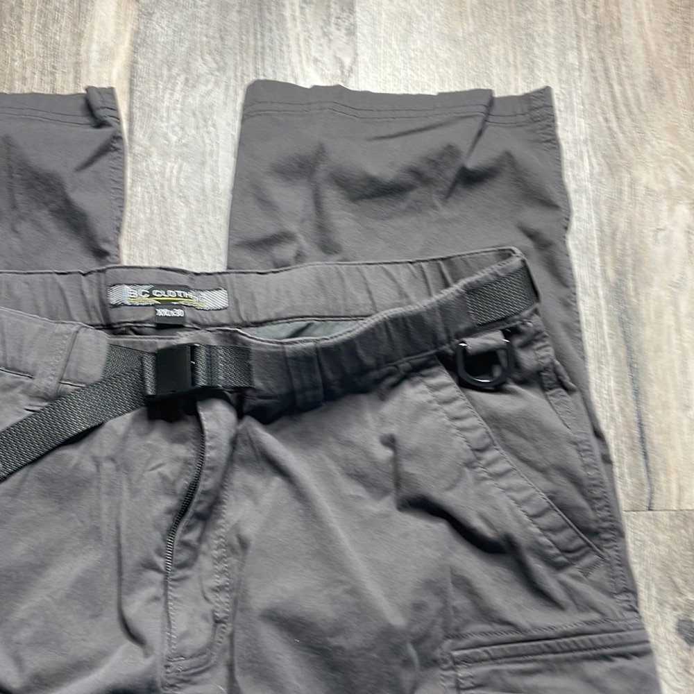 BC Clothing Men Lightweight Convertible Stretch Cargo Pants & Shorts, sz XXLx30 - Picture 4 of 11